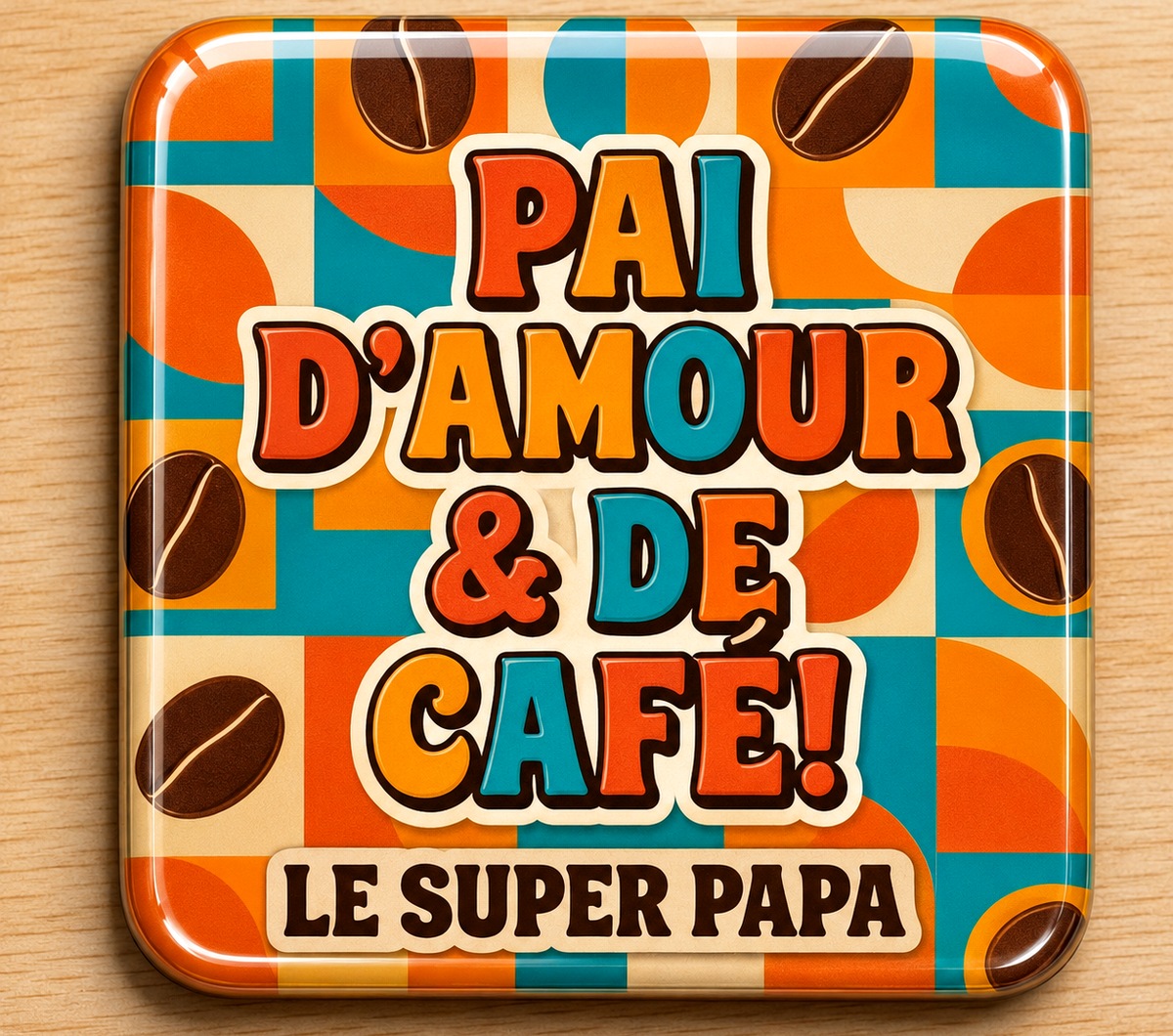 Badge coloré pour la fête des pères